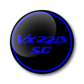 VX220 SC 3D Domed Gel Wheel Centre Badges Stickers Decals Set of 4