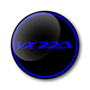 VX220 3D Domed Gel Wheel Centre Badges Stickers Decals Set of 4