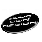 Wheel Badges in 3D Domed Gel to fit CUSTOM Contourcut Shaped Stickers Decals SINGLES
